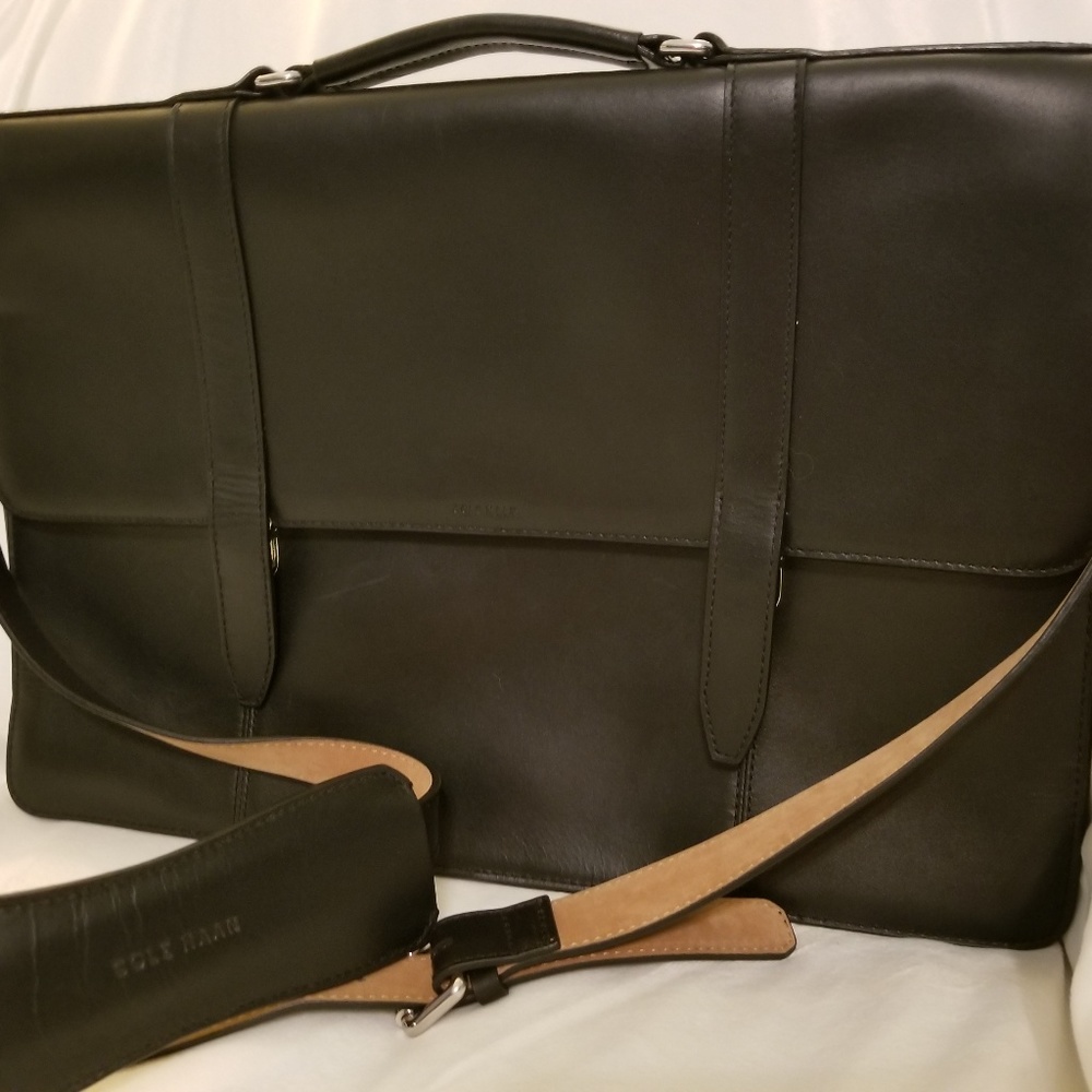 Authentic Cole Haan black leather bag